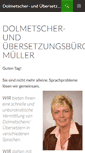 Mobile Screenshot of dolmetscherbueromueller.de